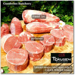 Beef CHUCK TENDER Wagyu Tokusen marbling <=5 aged chilled minimum order 1 carton +/- 10kg of 4packs 2pcs/pack (price/kg) PREORDER 3-7 days notice